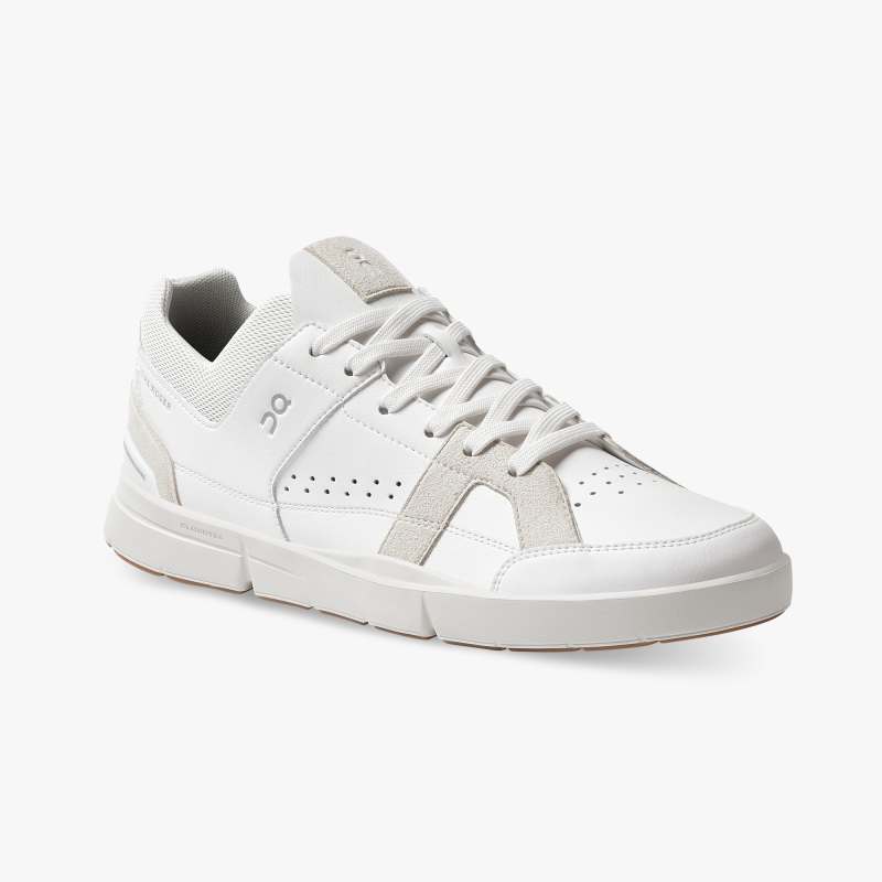 On Running Cloud Shoes Men's THE ROGER Clubhouse-White | Sand