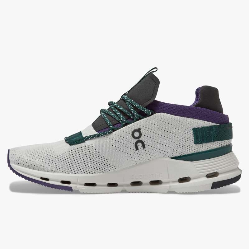 On Running Cloud Shoes Women's Cloudnova-White | Violet - Click Image to Close