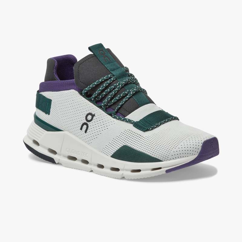 On Running Cloud Shoes Men's Cloudnova-White | Violet