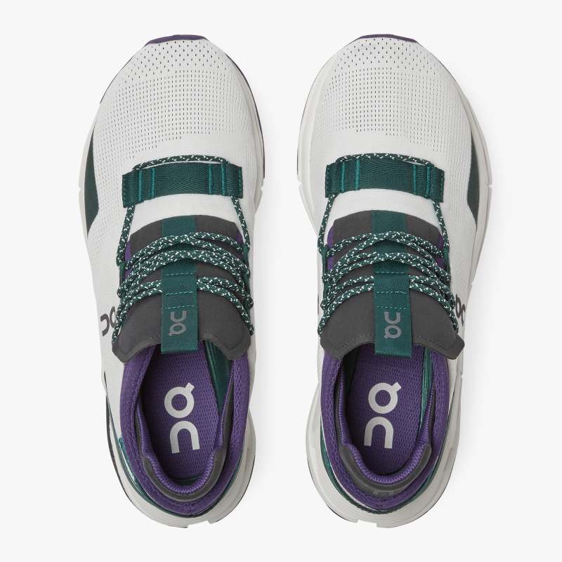 On Running Cloud Shoes Men's Cloudnova-White | Violet - Click Image to Close