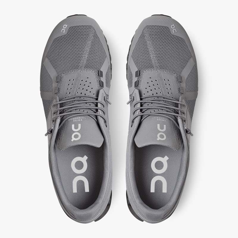 On Running Cloud Shoes Men's Cloud Monochrome-Zinc - Click Image to Close